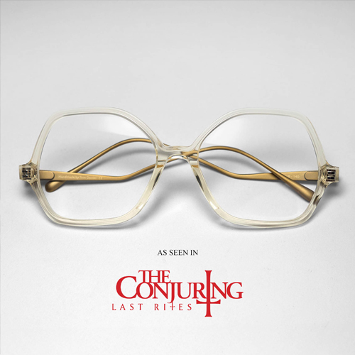 Eyewear designer Tom Davies developed frames for the latest film in The Conjuring series. Shop the collection here.